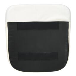 Wyld and Coco Prestige Dining Chair White Velvet Upholstery Armrests Solid - thumbnail 7