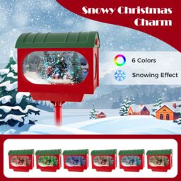 Costway Christmas Street Lamp Decoration Sound-activated 150 cm Street Light in Red - thumbnail 5