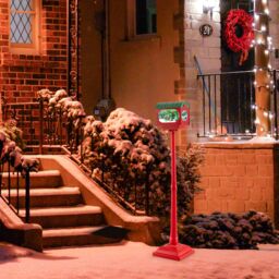 Costway Christmas Street Lamp Decoration Sound-activated 150 cm Street Light in Red - thumbnail 4