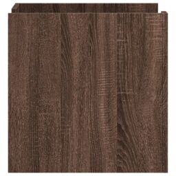 Berkfield Home Bedside Cabinet Brown Oak 45x50x50 cm Engineered Wood - Size: 45 x 50 x 50 cm - thumbnail 5