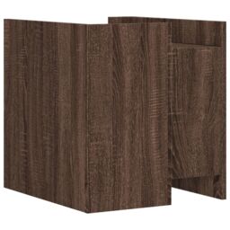 Berkfield Home Bedside Cabinet Brown Oak 45x50x50 cm Engineered Wood - Size: 45 x 50 x 50 cm - thumbnail 6