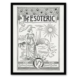 Artery8 The Esoteric Journal Cover Hiram Butler Vintage Framed Wall Art Print in White - Size: A4 - thumbnail 1