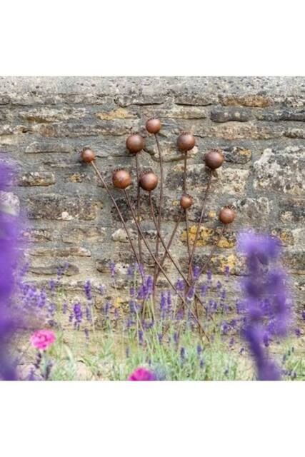 KDMD Poppy Head Wall Art 80cm Gold - image 1