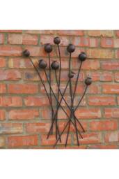 KDMD Poppy Head Wall Art 80cm Gold - thumbnail 5