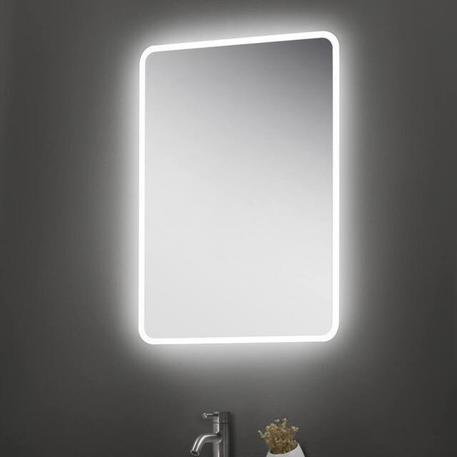 Bathroom Kingdom Willow Illuminated LED Mirror With BLUETOOTH Speaker 700x500mm in Silver - image 1