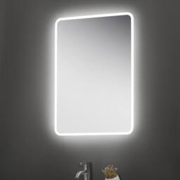 Bathroom Kingdom Willow Illuminated LED Mirror With BLUETOOTH Speaker 700x500mm in Silver