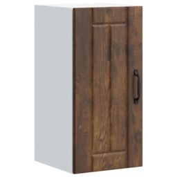 Berkfield Home Kitchen Wall Cabinet Lucca Smoked Oak Engineered Wood in Brown - thumbnail 1