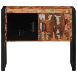 Berkfield Home Console Cabinet Multicolour 90x35x75 cm Solid Wood Reclaimed - Size: 90 x 35 x 75 cm - thumbnail 2