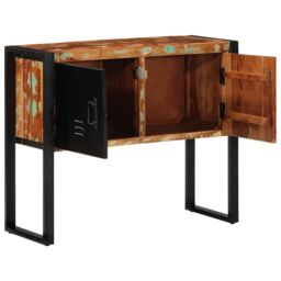 Berkfield Home Console Cabinet Multicolour 90x35x75 cm Solid Wood Reclaimed - Size: 90 x 35 x 75 cm - thumbnail 5