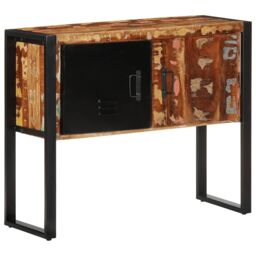 Berkfield Home Console Cabinet Multicolour 90x35x75 cm Solid Wood Reclaimed - Size: 90 x 35 x 75 cm