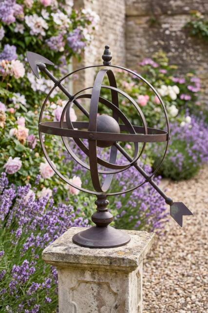 Dibor Antique Outdoor Garden Decoration Armillary Sphere Ornament in Brown - image 1
