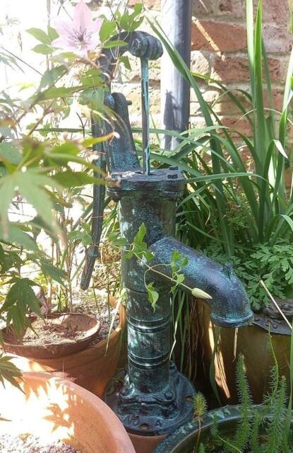 Inspirational Gifting Garden Hand Water Pump Garden Ornament Cast Iron in Bronze - image 1