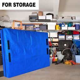 VOGREX 1PC Mattress Bag for Moving Storage 8 Handles - Zipper Heavy Duty Twin-King in Blue - thumbnail 5