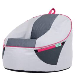 icon Alpha Kids Gaming Bean Bag Childrens Beanbag in Grey - Size: Small - thumbnail 3