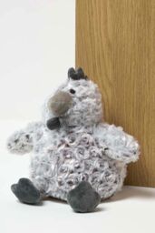 Homescapes Luxury Fabric Chicken Doorstop Set of 2 in Grey - thumbnail 6
