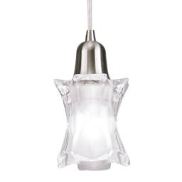 Netlighting Alaska Square Pendant 1 Light L1SGU10 Satin Nickel in Grey - thumbnail 3