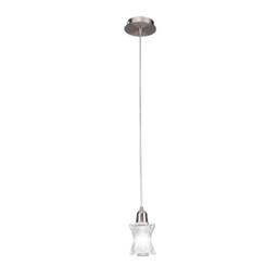 Netlighting Alaska Square Pendant 1 Light L1SGU10 Satin Nickel in Grey - thumbnail 1
