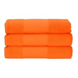 A&R Towels Print-Me Hand Towel in Orange