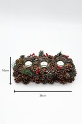 Marco Paul Tealight Candles with Frosty Glass Candle Holder in Natural - thumbnail 2