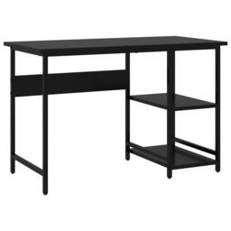 Berkfield Home Computer Desk Black 105x55x72 cm MDF & Metal - Size: 105 x 55 x 72 cm