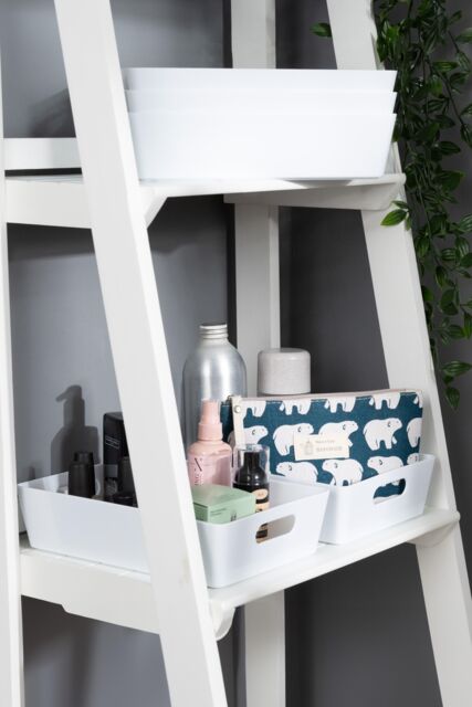 Wham Plastic Studio Basket 4.01 Rectangular in White - image 1