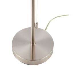 Happy Homewares Traditional & Classic Table Lamp Base with Pull Cord Switch in Metallic Silver - thumbnail 4