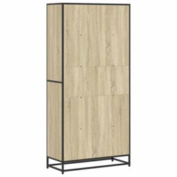Berkfield Home Bookcase Sonoma Oak 80.5x35x170.5 cm Engineered Wood in Brown - thumbnail 6