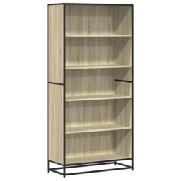 Berkfield Home Bookcase Sonoma Oak 80.5x35x170.5 cm Engineered Wood in Brown - thumbnail 2