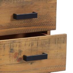 Berkfield Home Decorative Bedside Cabinet Brown 36x30x45 cm Solid Pinewood - Size: 36 x 30 x 45 cm - thumbnail 6