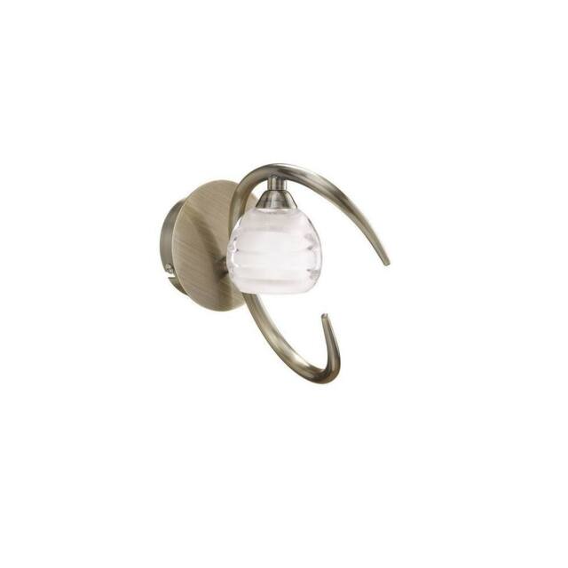 Netlighting Loop Wall Lamp Switched 1 Light G9 Antique Brass in Bronze - image 1