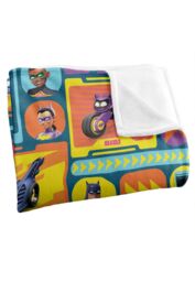 DC Comics Batwheels Cars AOP Blanket 152 x 127 cm in White - thumbnail 3