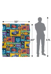 DC Comics Batwheels Cars AOP Blanket 152 x 127 cm in White - thumbnail 5