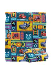 DC Comics Batwheels Cars AOP Blanket 152 x 127 cm in White - thumbnail 2