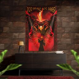 The Lord of the Rings Gandalf vs Balrog Wall Banner in Red - thumbnail 3
