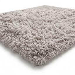 Snug City Shaggy Fluffy Rug Ultra Soft Plush Modern Floor Rug Non Slip Reverse in Silver - Size: 60 cm x 110 cm - thumbnail 3