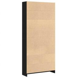 Berkfield Home Bookcase Black Oak 80x24x176 cm Engineered Wood - Size: 80 x 24 x 176 cm - thumbnail 7