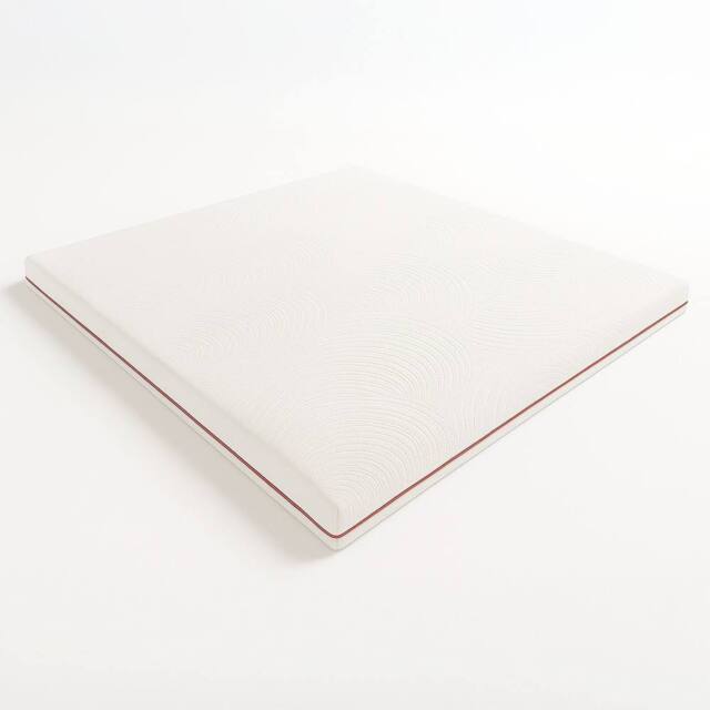 The White Stone Memory Foam Mattress Topper, 5cm Hypoallergenic in White - Size: EU Single - image 1