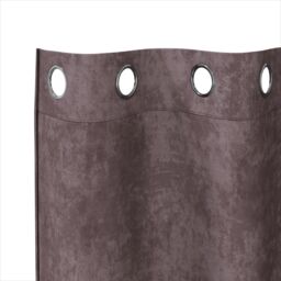 Berkfield Home Velvet Curtains 2 pcs with Eyelets Brown 175x140 cm - thumbnail 4