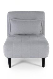 More4Homes Harper 1 Seater Folding Clic Clac Fabric Lounge Futon Sofa Bed in Grey - thumbnail 2