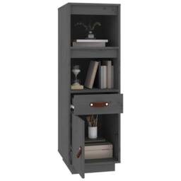 Berkfield Home Highboard Grey 34x40x108, 5 cm Solid Wood Pine - thumbnail 4