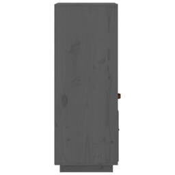 Berkfield Home Highboard Grey 34x40x108, 5 cm Solid Wood Pine - thumbnail 7