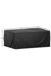 Home Discount Garden Vida Outdoor Furniture Cover UKFR Fabric 170 x 113 x 71 cm in Black - thumbnail 6