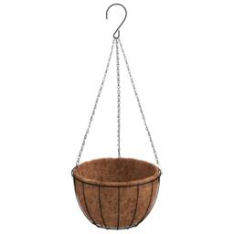Berkfield Home Hanging Basket Brackets with Planters 4 pcs Black Steel - thumbnail 4