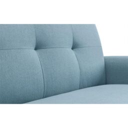 Ashfield Linen Fabric 2 Seater Sofa in Light Blue - thumbnail 4