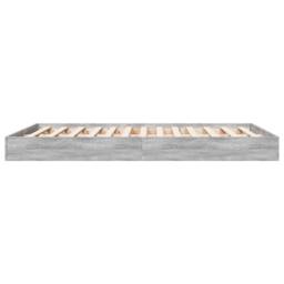 Berkfield Home Modern Bed Frame without Mattress Grey Sonoma 140x200 cm Engineer - thumbnail 5