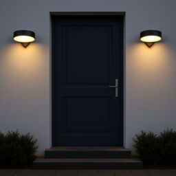 CGC Lighting Darcy Black Adjustable Round LED Outdoor Wall Light 3000k Warm White IP54 - thumbnail 2