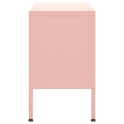 Berkfield Home TV Cabinet Pink 105x35x50 cm Steel - Size: 105 x 35 x 50 cm - thumbnail 4