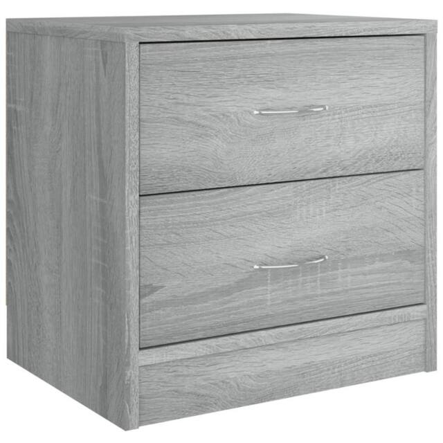 Berkfield Home Bedside Cabinet Grey Sonoma 40x30x40 cm Engineered Wood - Size: 40 x 30 x 40 cm - image 1