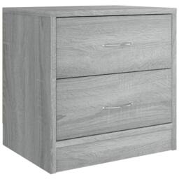 Berkfield Home Bedside Cabinet Grey Sonoma 40x30x40 cm Engineered Wood - Size: 40 x 30 x 40 cm - thumbnail 1