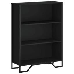 Berkfield Home Modern Bookcase Black 80x31x106 cm Engineered Wood - Size: 80 x 31 x 106 cm - thumbnail 3